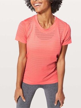 LULULEMON Breeze By Short Sleeve *Squad Light Coral M?